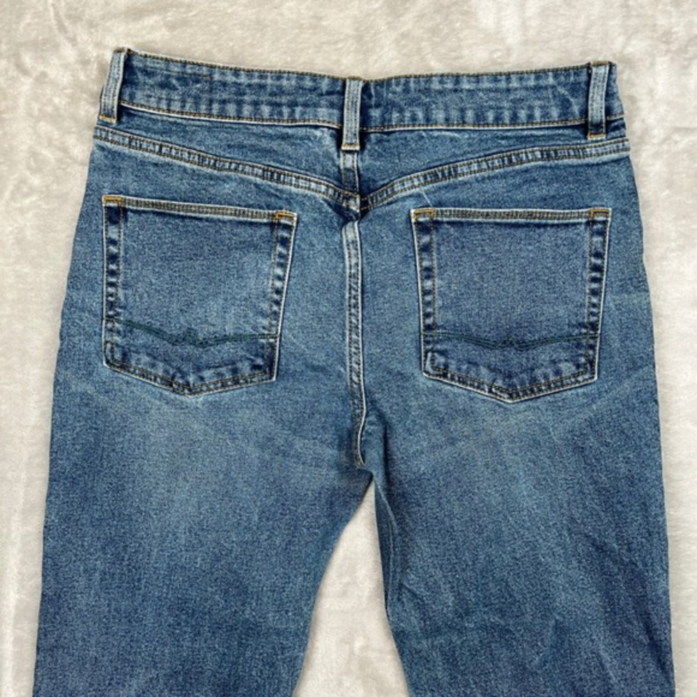 ASOS Design Straight Leg Jeans Medium Wash Denim Men Size 32x30 - Picture 7 of 14